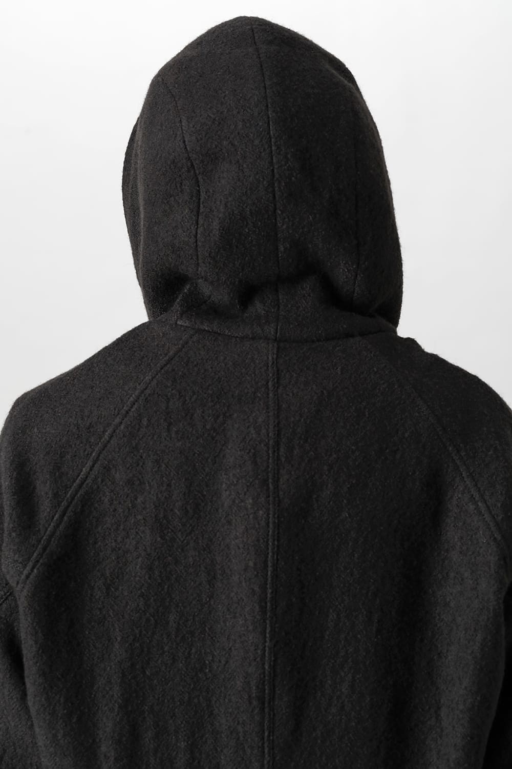 Hooded jacket Wool Herringbone