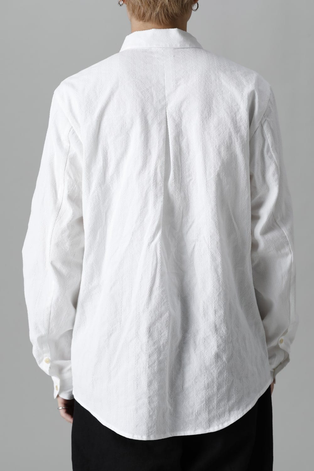 Woven Pattern Shirt-White