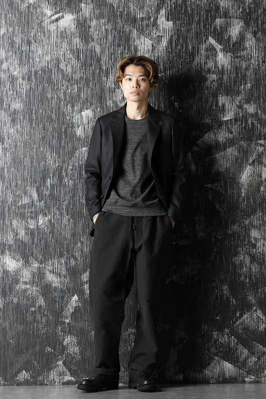 High density Double Cotton Wide Pants Khaki