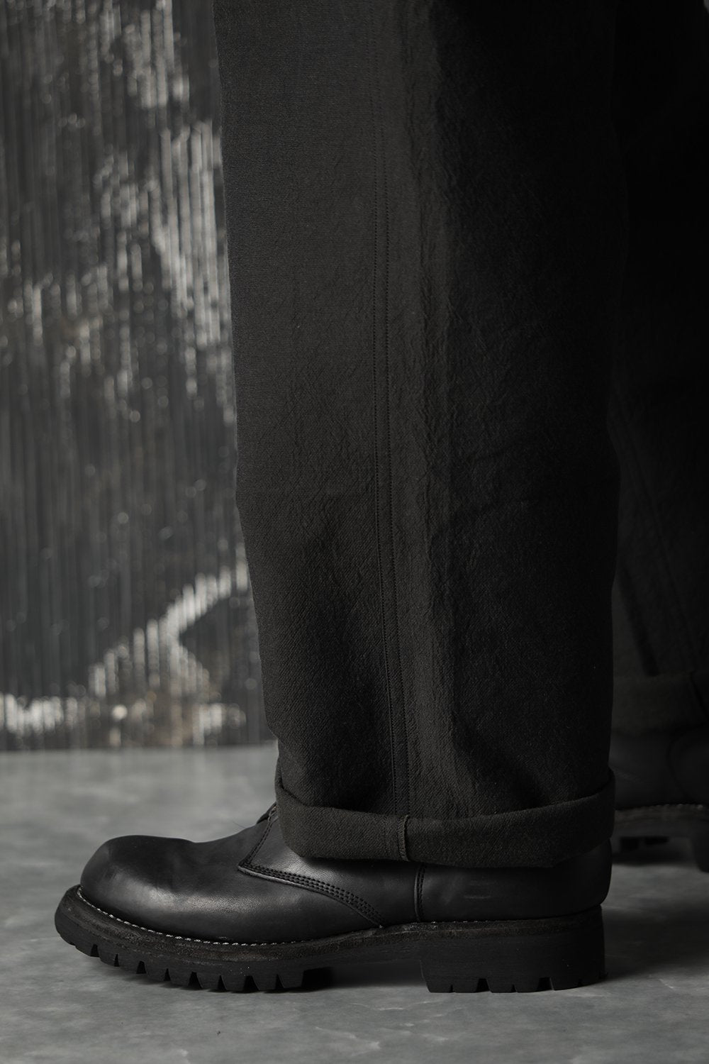 High density Double Cotton Wide Pants Khaki