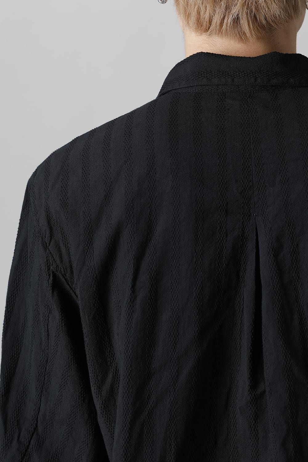 Woven Pattern Shirt-Black