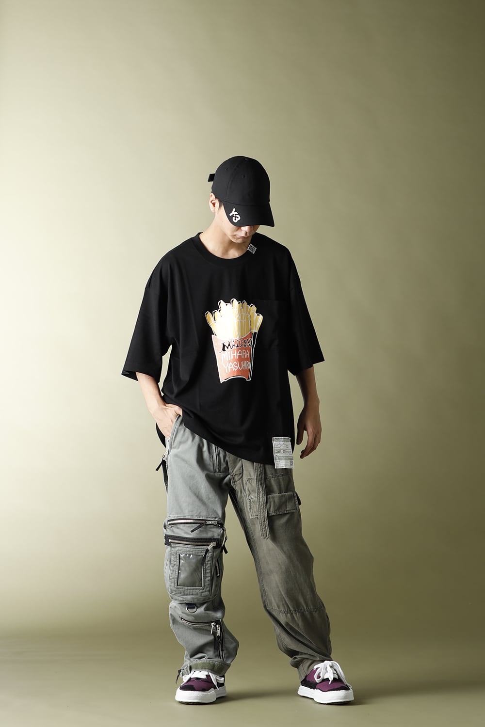 Foods Printed T-shirt Black