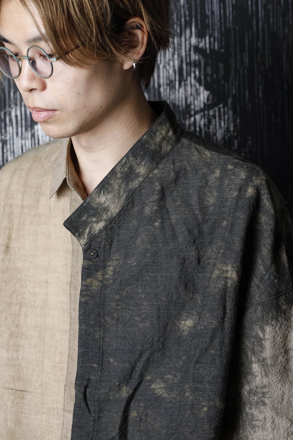 Asymmetric Bicolor Shirt