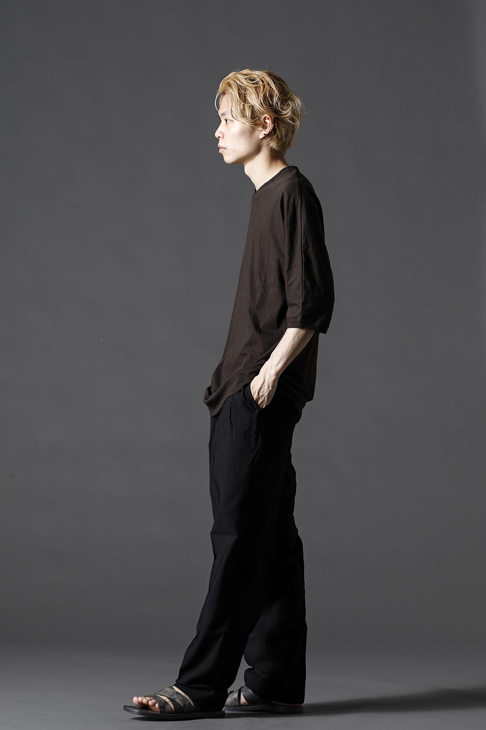 シー アイランド コットン ジャージー ハーフスリーブ ドルマン Tシャツ ダーク カーボン