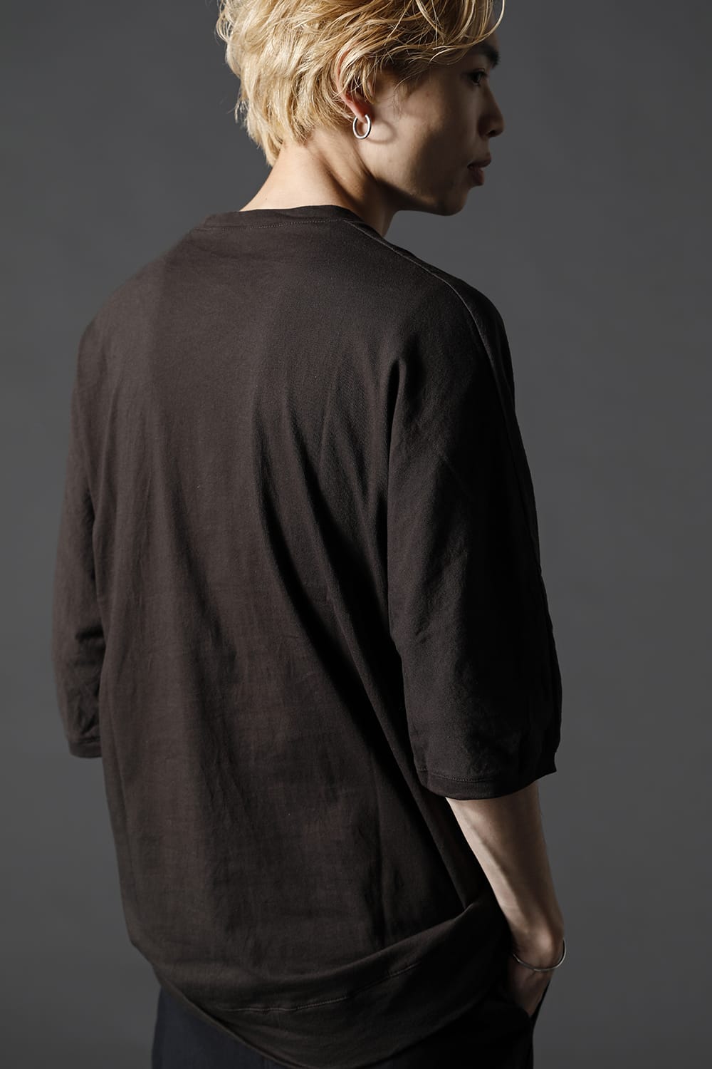 シー アイランド コットン ジャージー ハーフスリーブ ドルマン Tシャツ ダーク カーボン