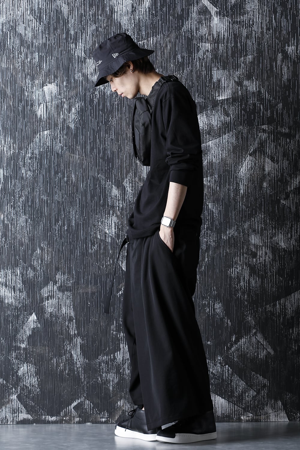 New Era × Yohji Yamamoto Long Sleeve Cotton Tee