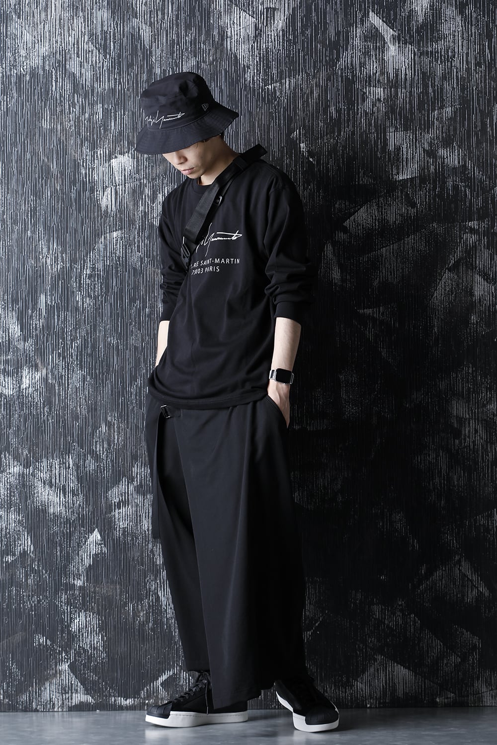 New Era × Yohji Yamamoto Long Sleeve Cotton Tee