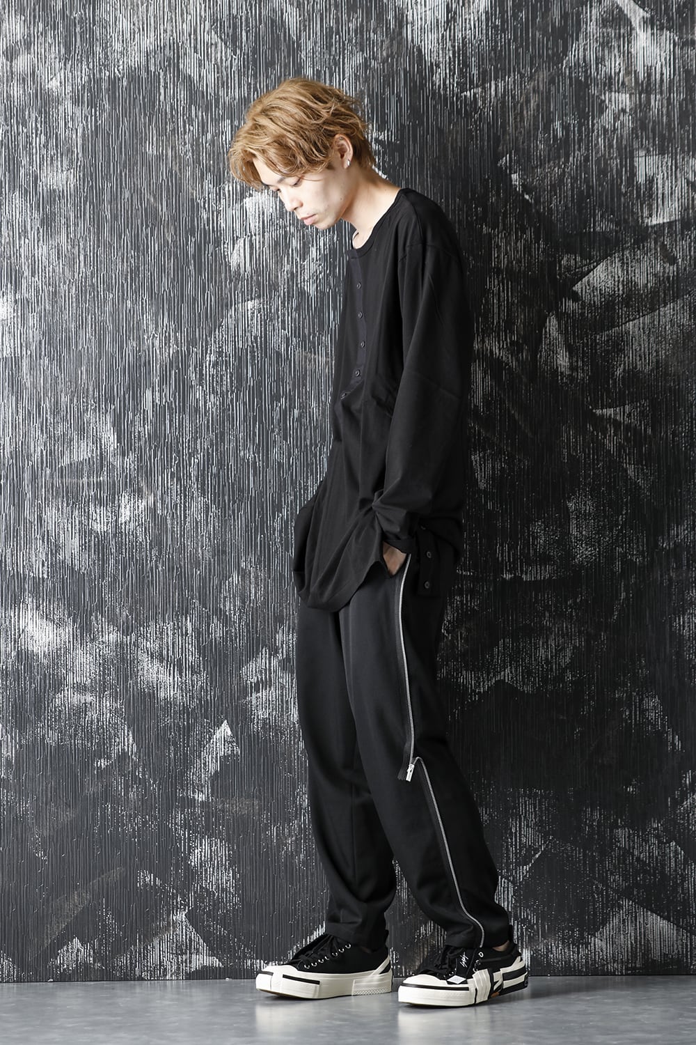 Kartima Jersey Henry Neckt T-shirt Black