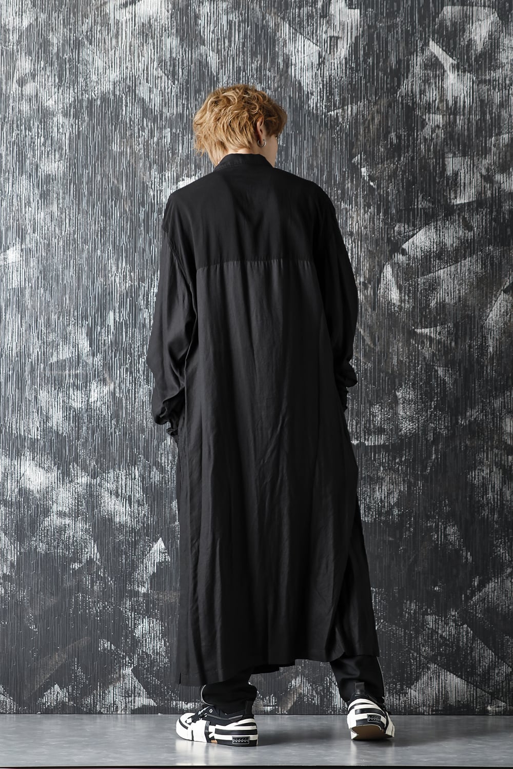 Rayon Tencel Switching Long Blouse