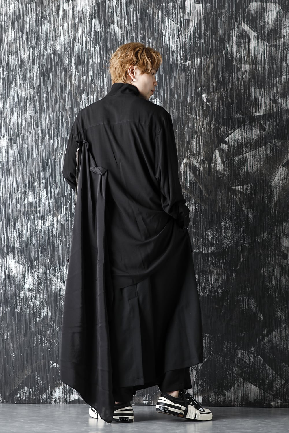 K-Stand Drape Blouse