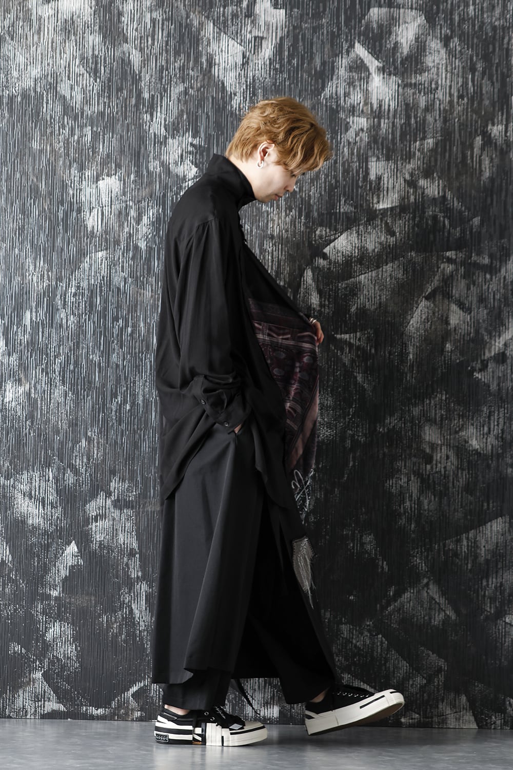 K-Stand Drape Blouse