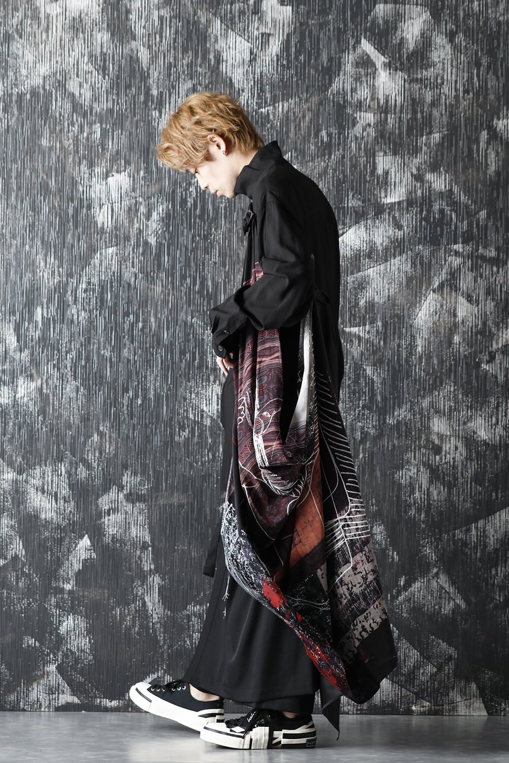 K-Stand Drape Blouse