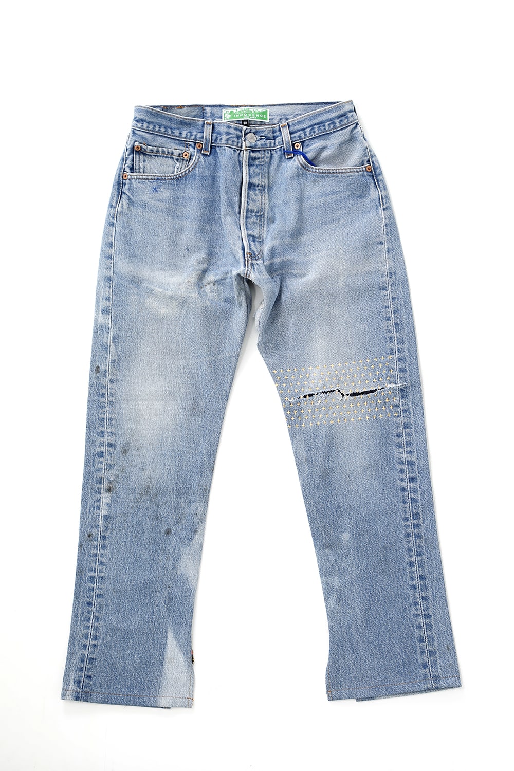 REWORKED DENIM PANTS