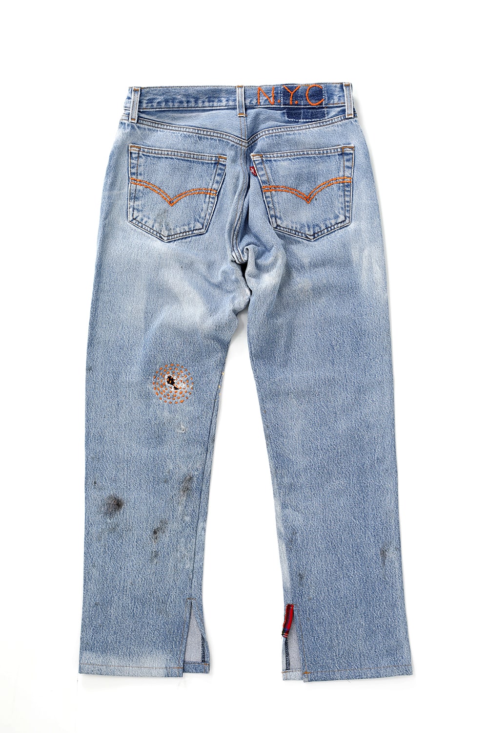 REWORKED DENIM PANTS