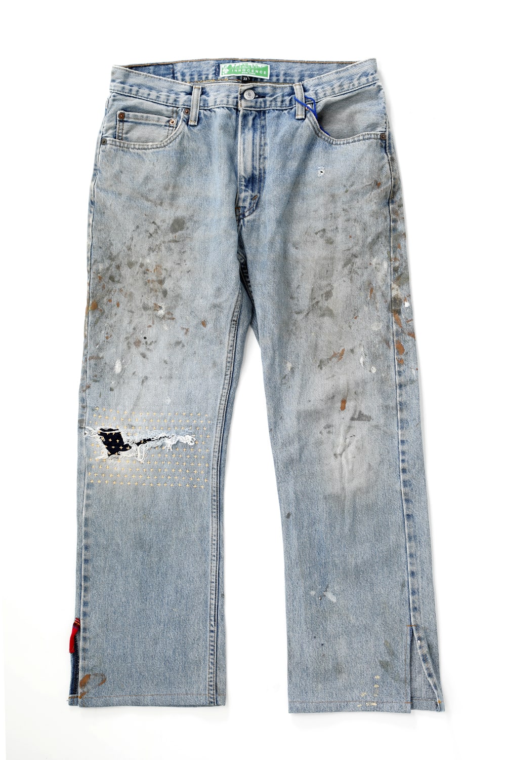 REWORKED DENIM PANTS