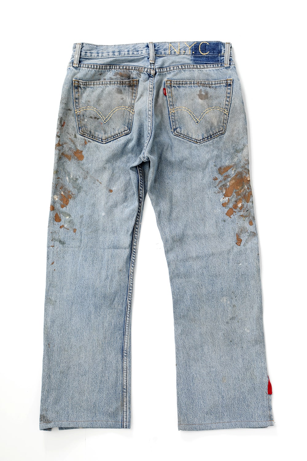 REWORKED DENIM PANTS