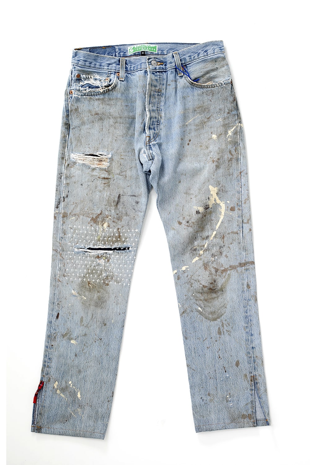 REWORKED DENIM PANTS