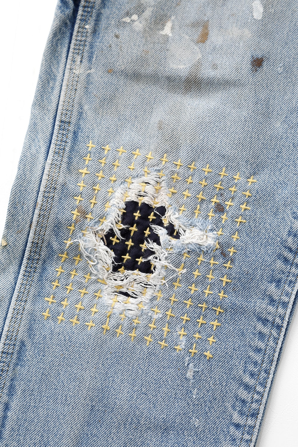 REWORKED PAINTER DENIM PANTS