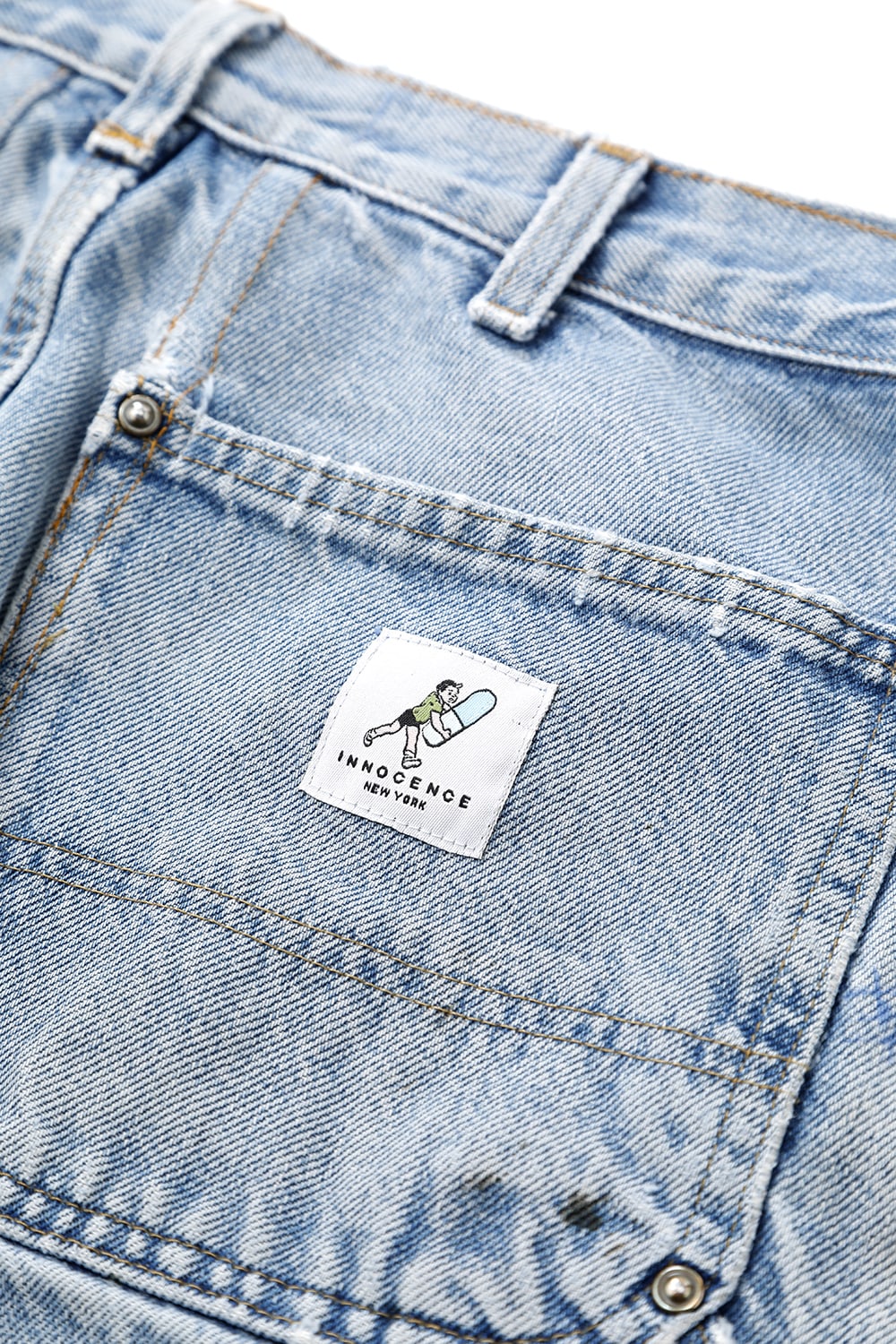 REWORKED PAINTER DENIM PANTS