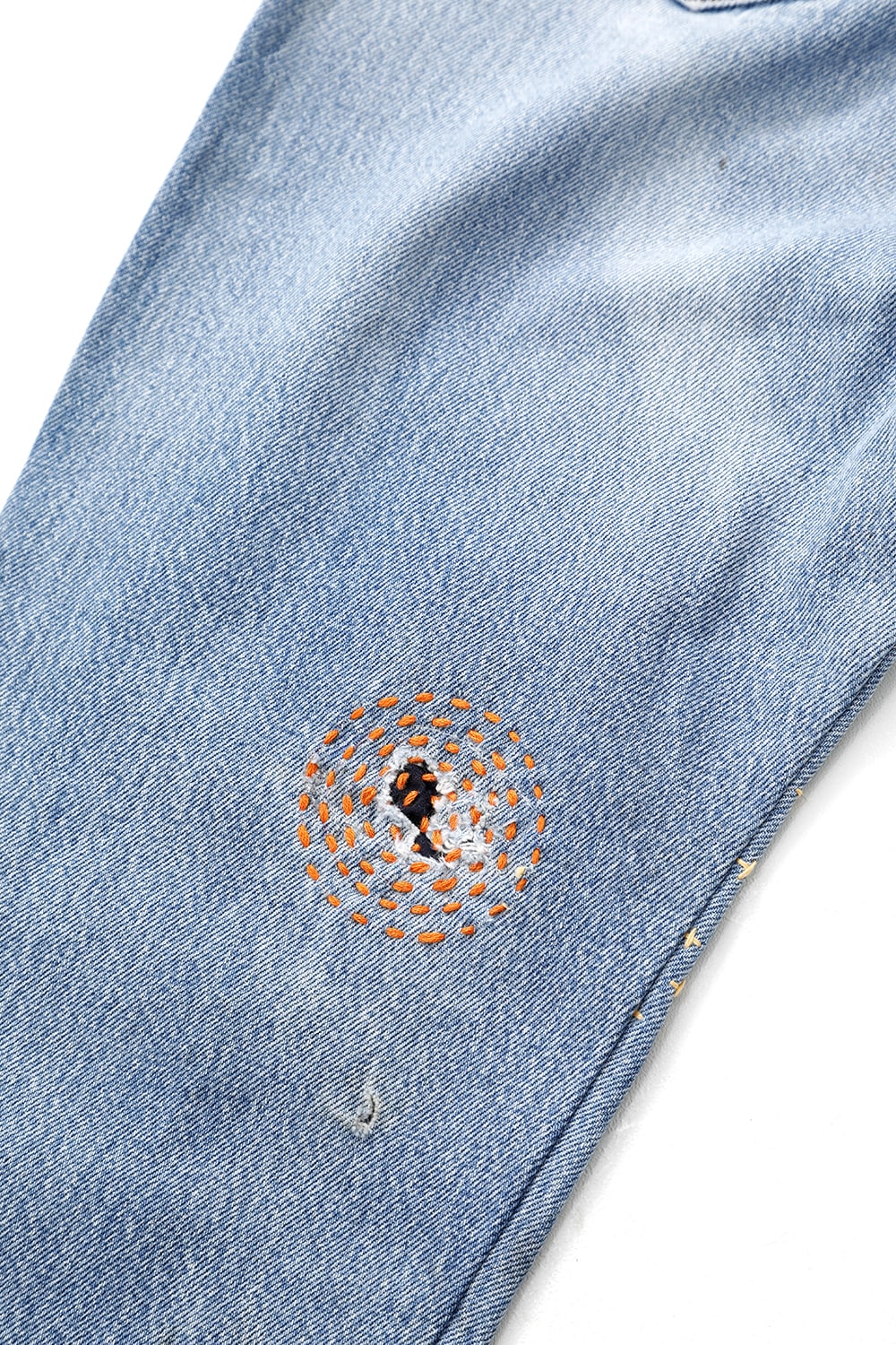 REWORKED DENIM PANTS