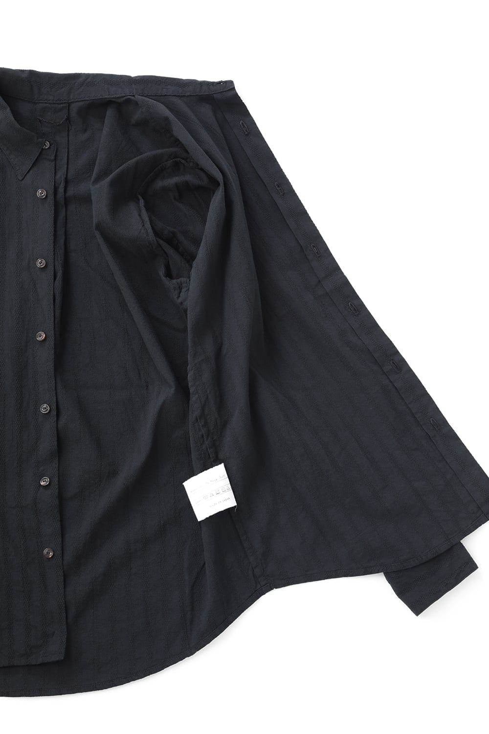 Woven Pattern Shirt-Black