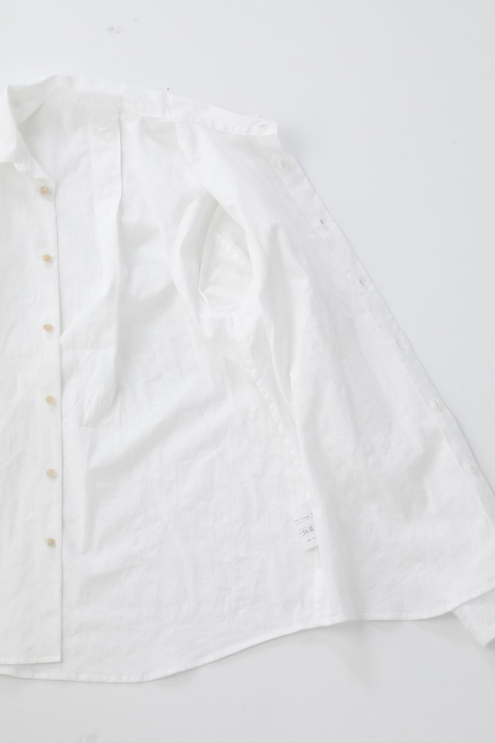 Woven Pattern Shirt-White