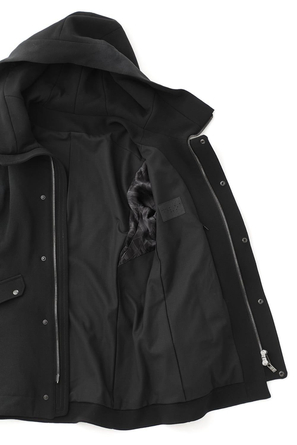 ジャケット ウール ヘビー ジョーゼット ホワイトピグメント コーティング