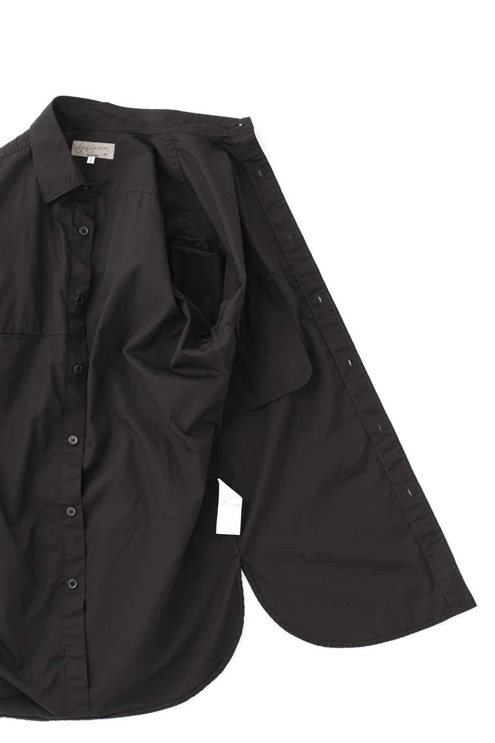 Long Collar Chain Stitch Shirt