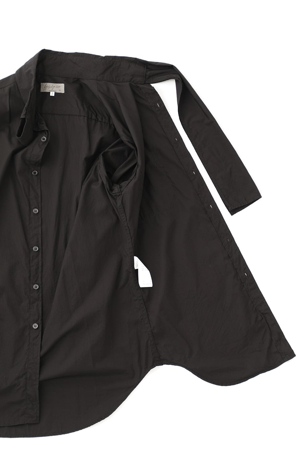 Long Collar Chain Stitch Shirt