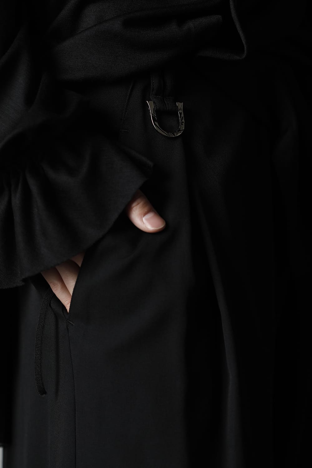 Gabardine Stretch Wide Tuck Slacks