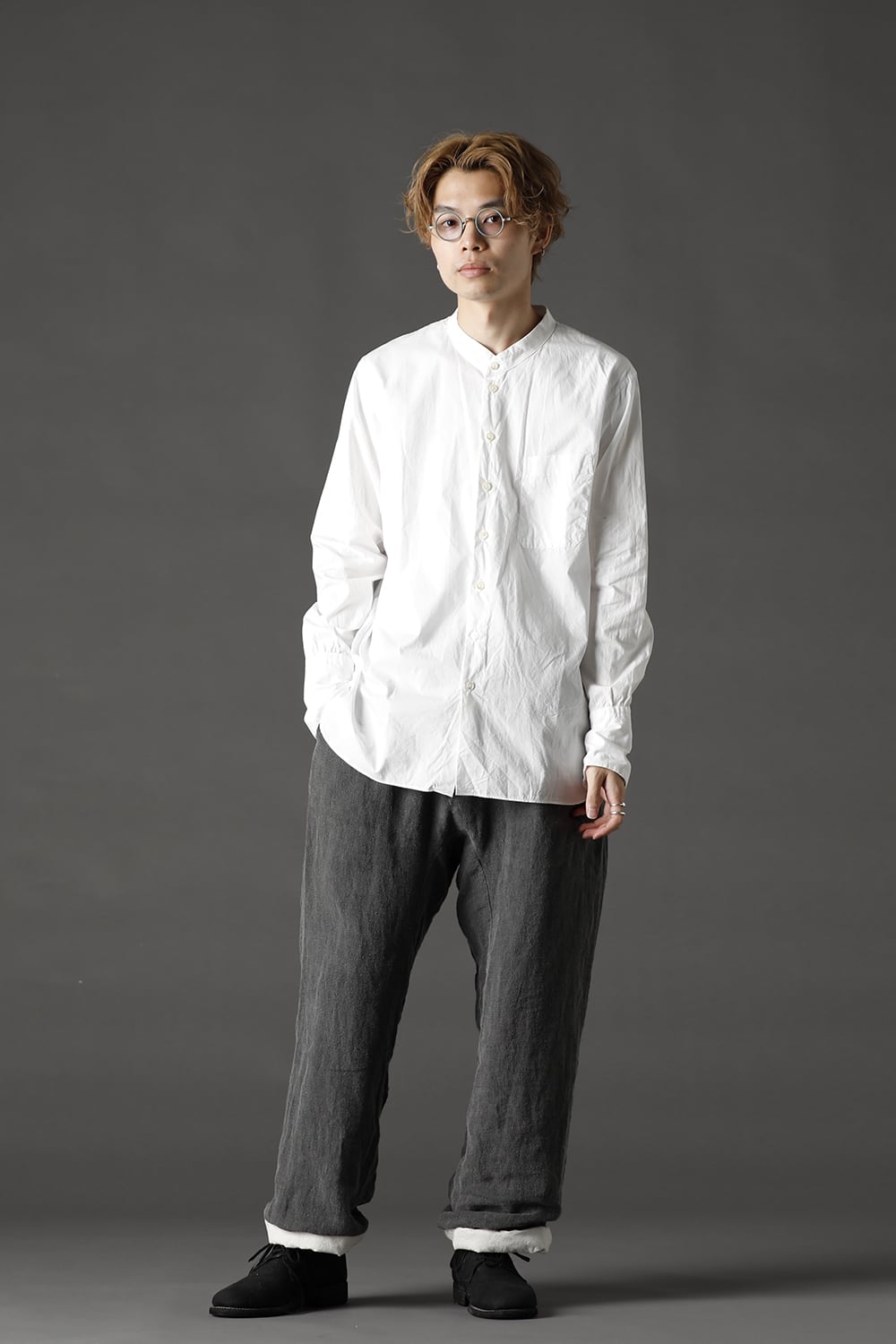 3 Button Cuffs Shirts White