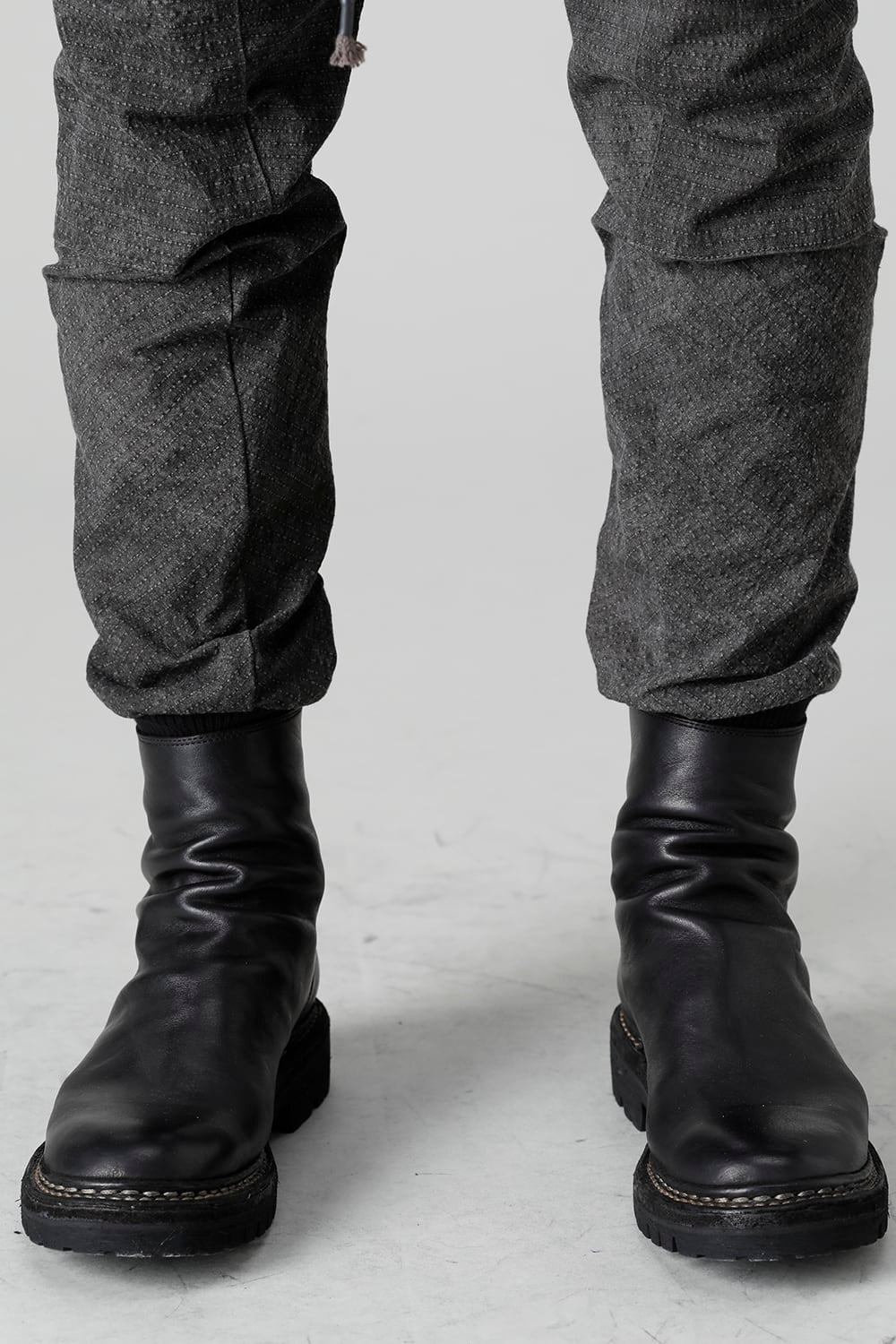 ディンプルワッシャーコットンストレッチリップストップマルチポケットカーゴジョグパンツ ダスト