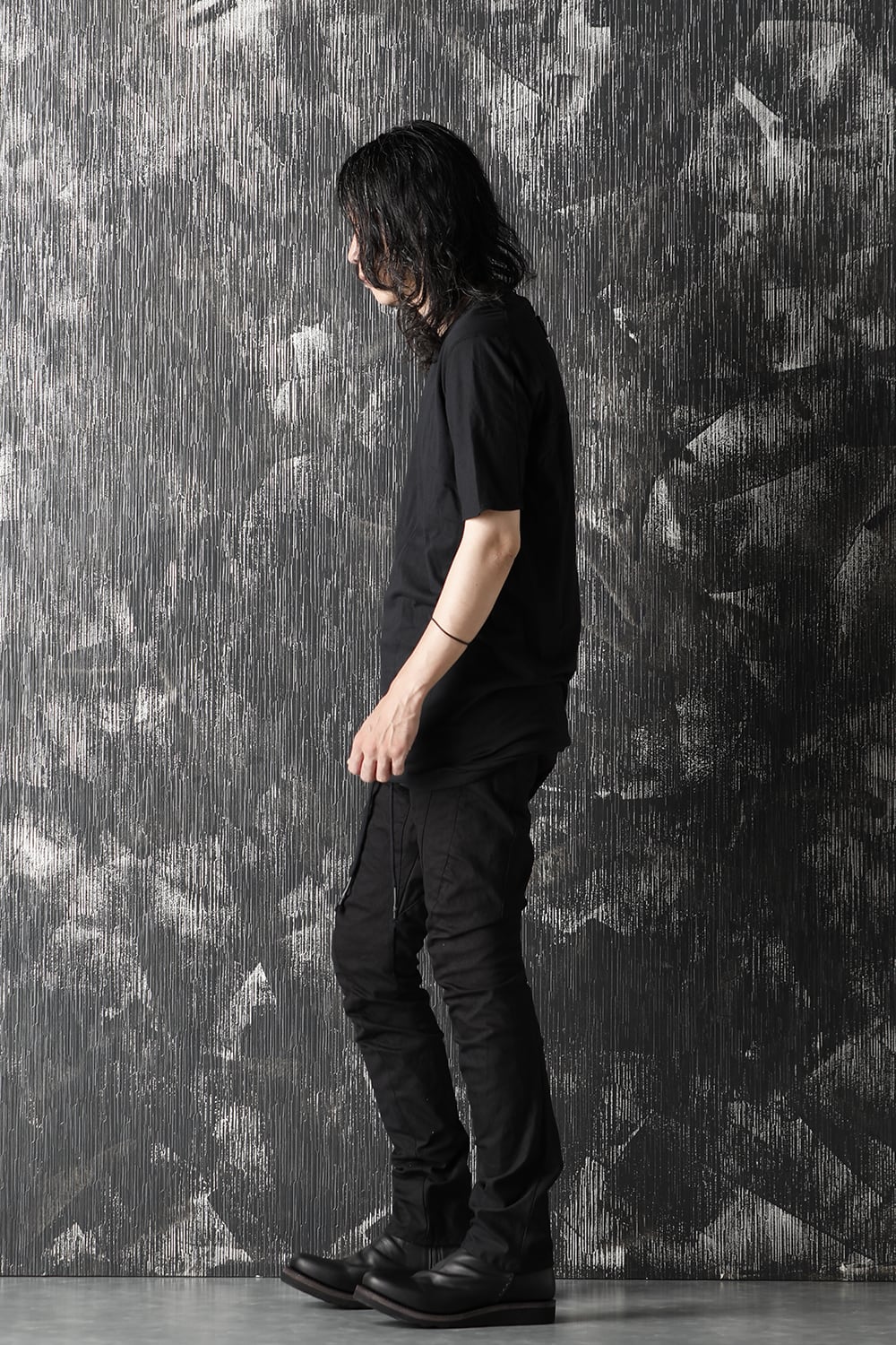 ドロップクロッチ カーブスリムパンツ