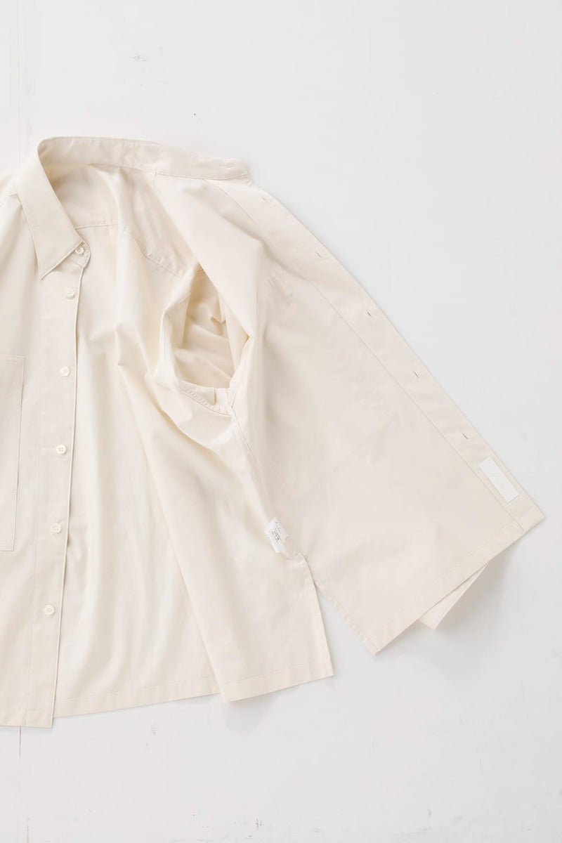 Wide Pockets Shirt Blouson Ivory