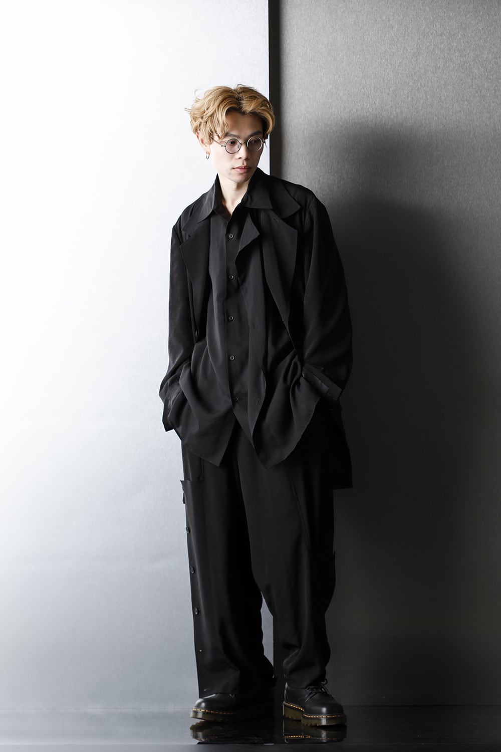 Side button Tuxedo cloth Pants