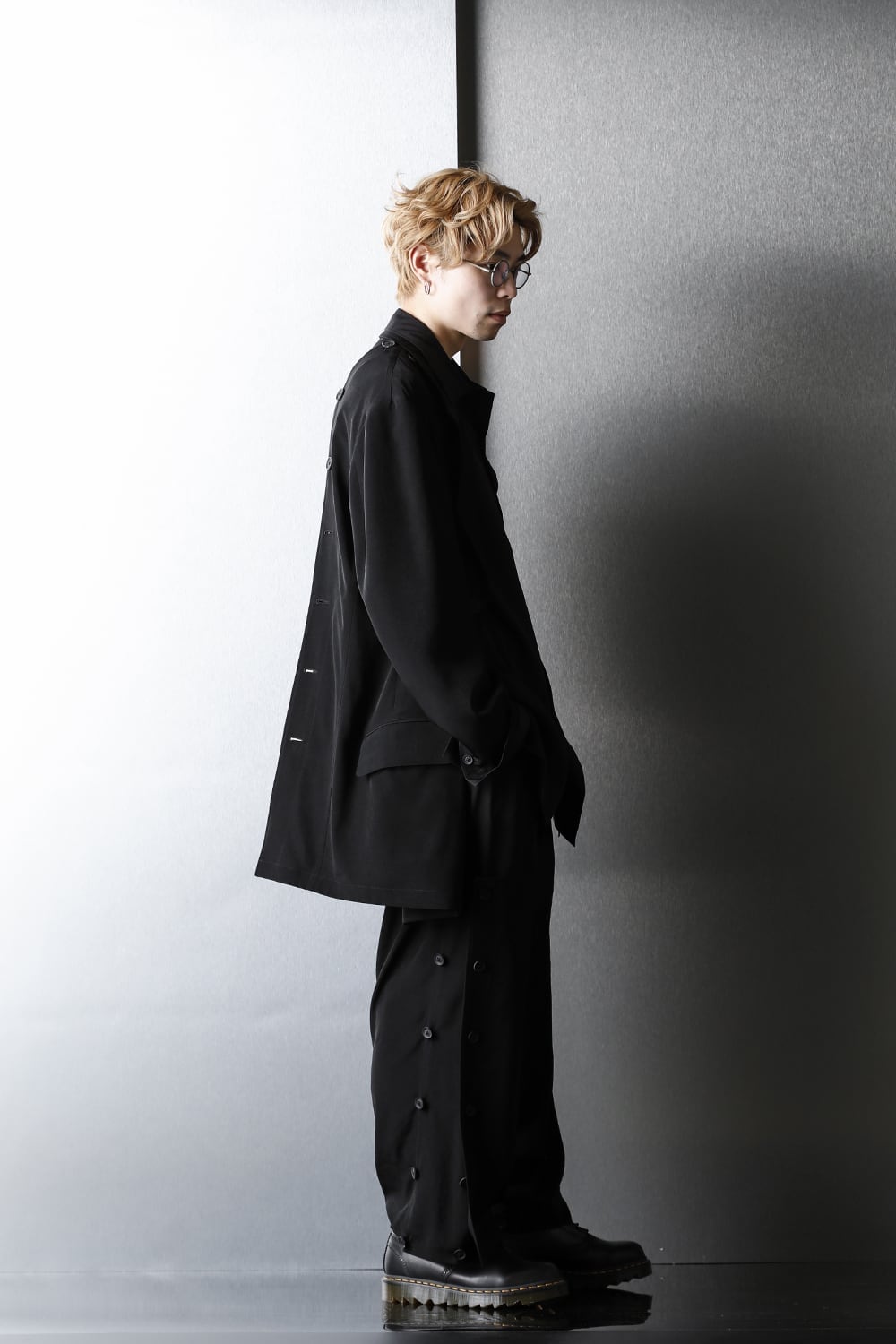 Side button Tuxedo cloth Pants