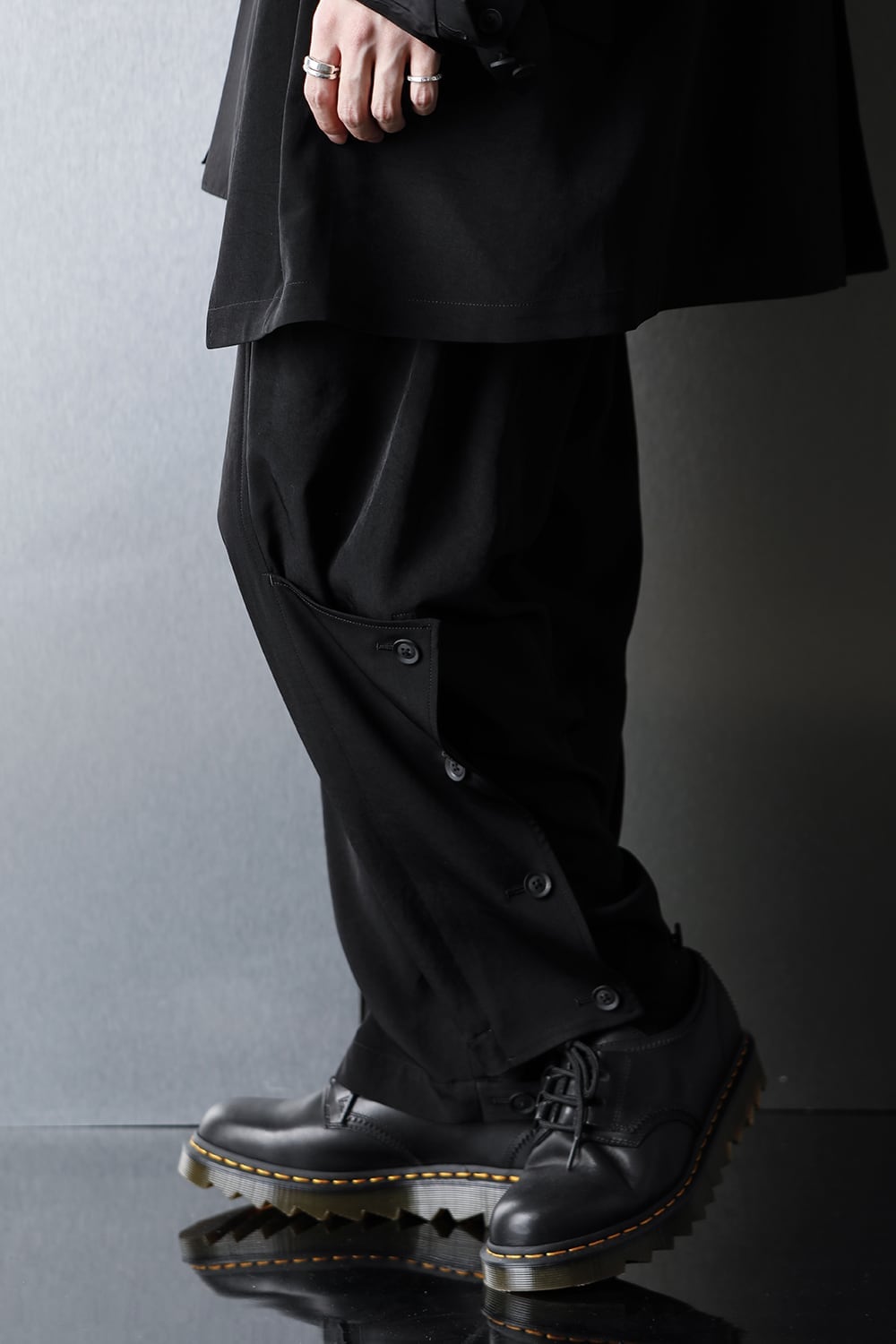 Side button Tuxedo cloth Pants