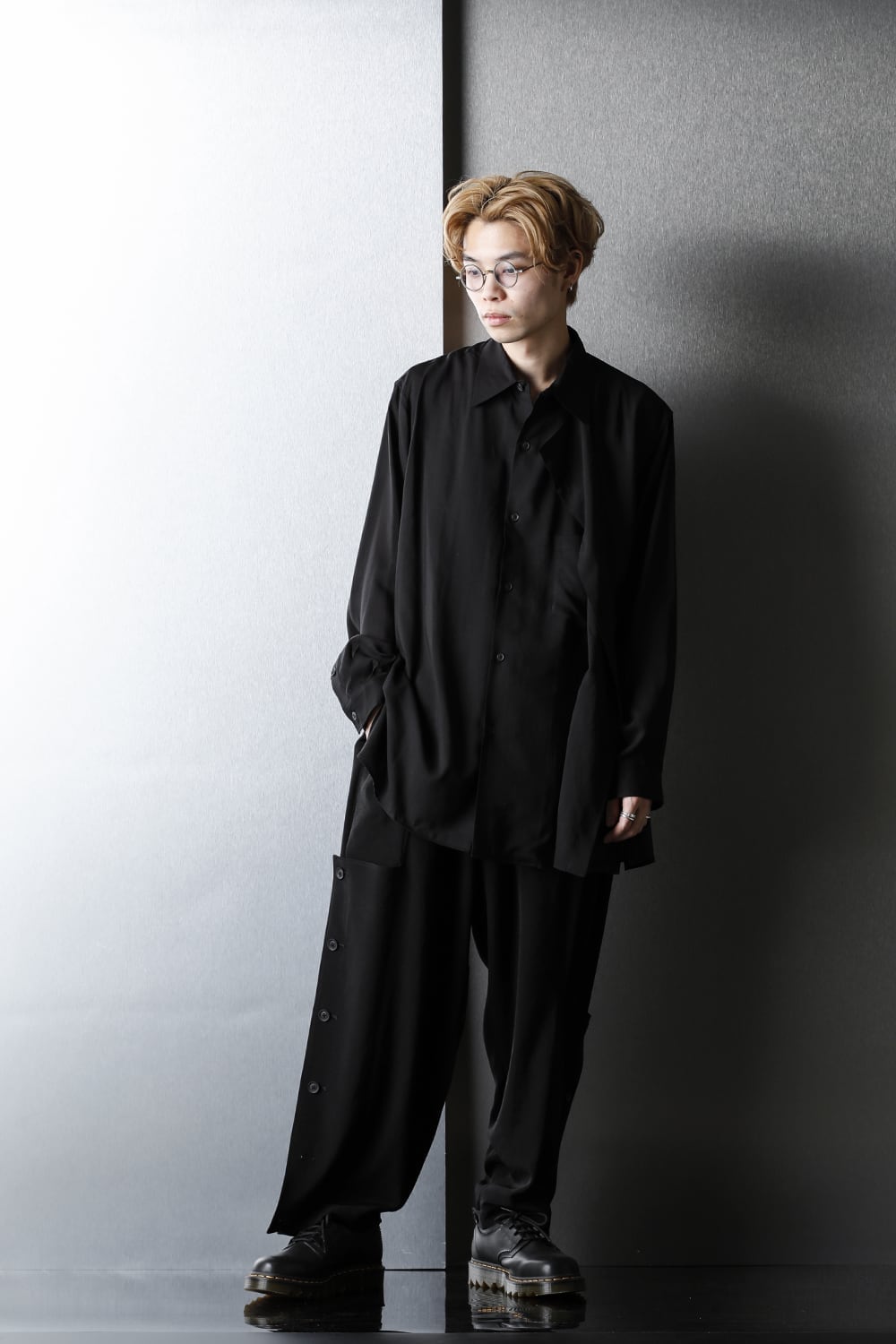 Left Double tencel Blouse