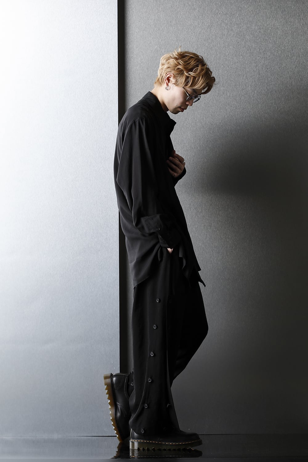 Left Double tencel Blouse