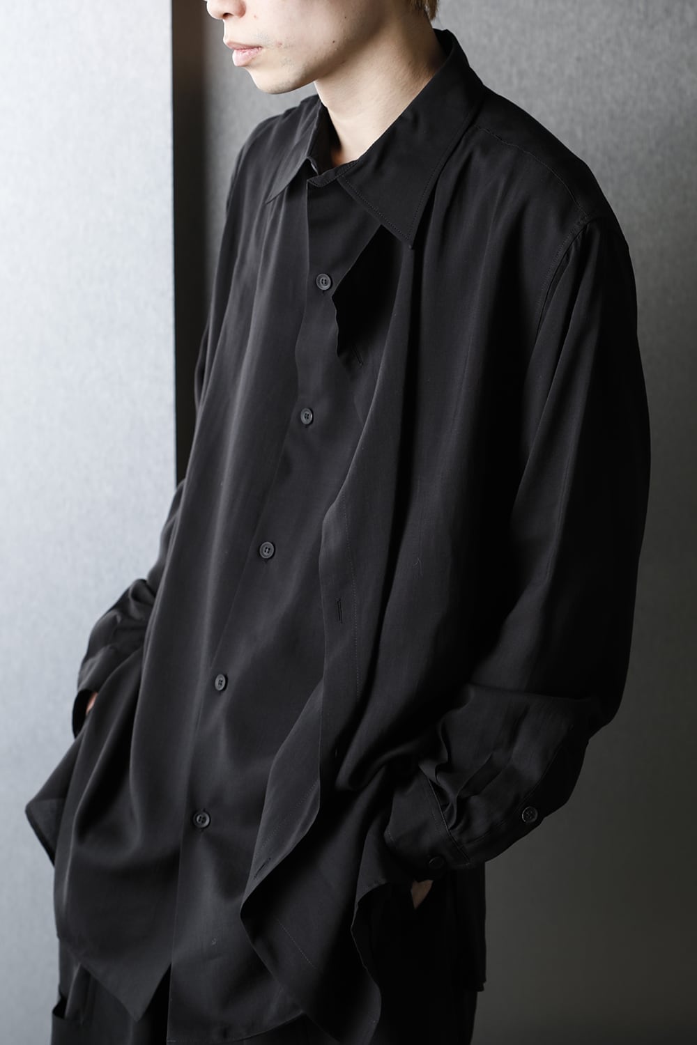 Left Double tencel Blouse