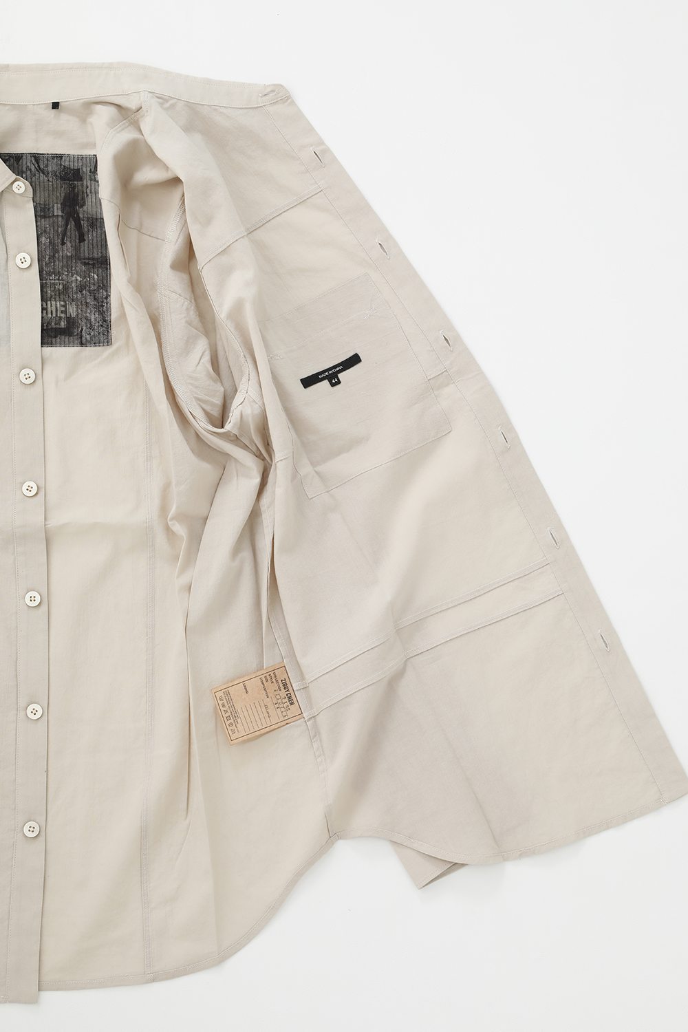 Separated Front Panel shirt