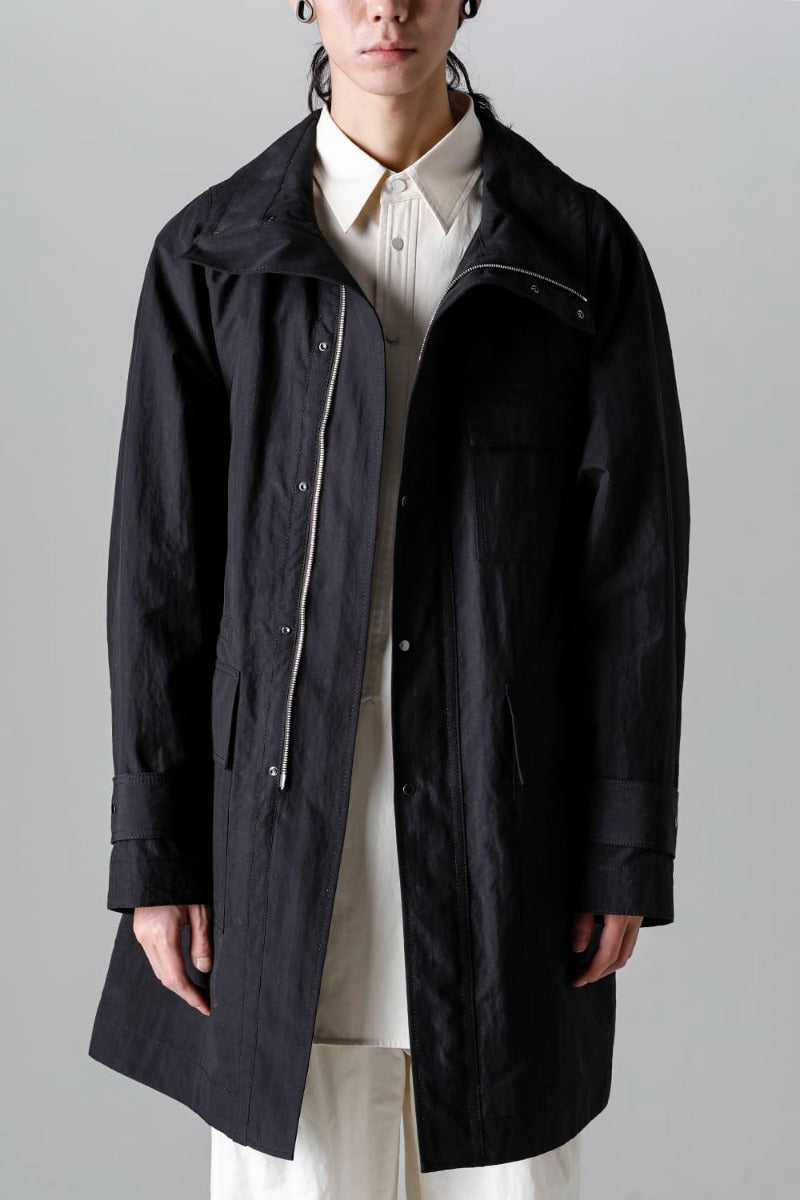 Stand Collar Zip Coat