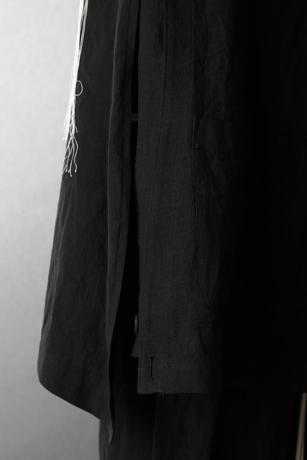 Linen jacket with Double emblem