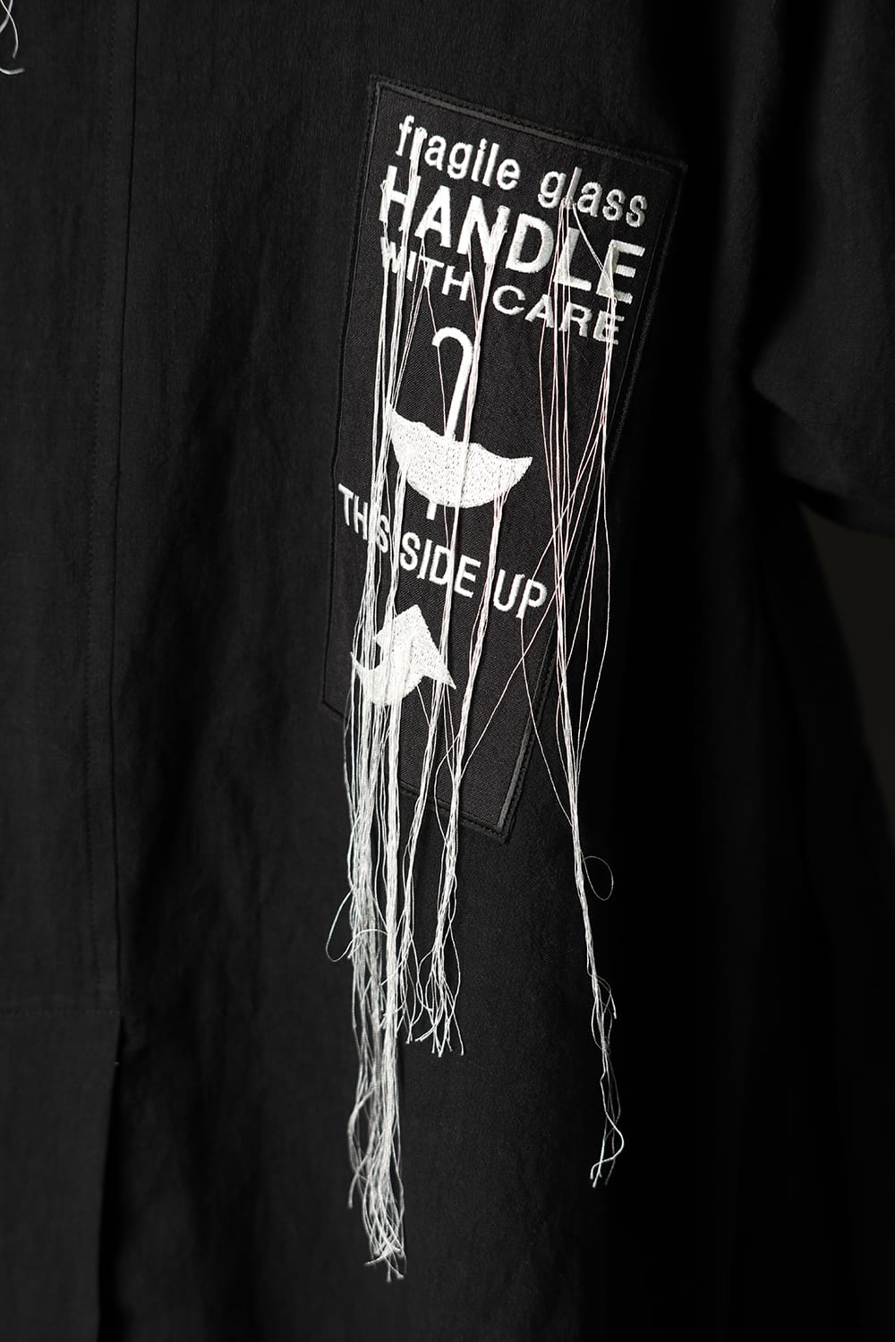 Linen jacket with Double emblem