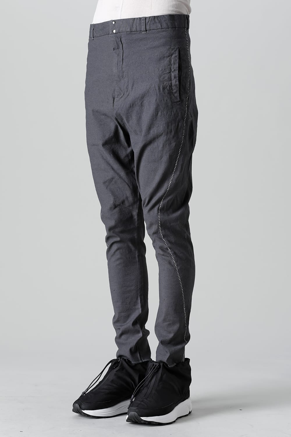 リネンジャージー ソリッド Graphite Gray