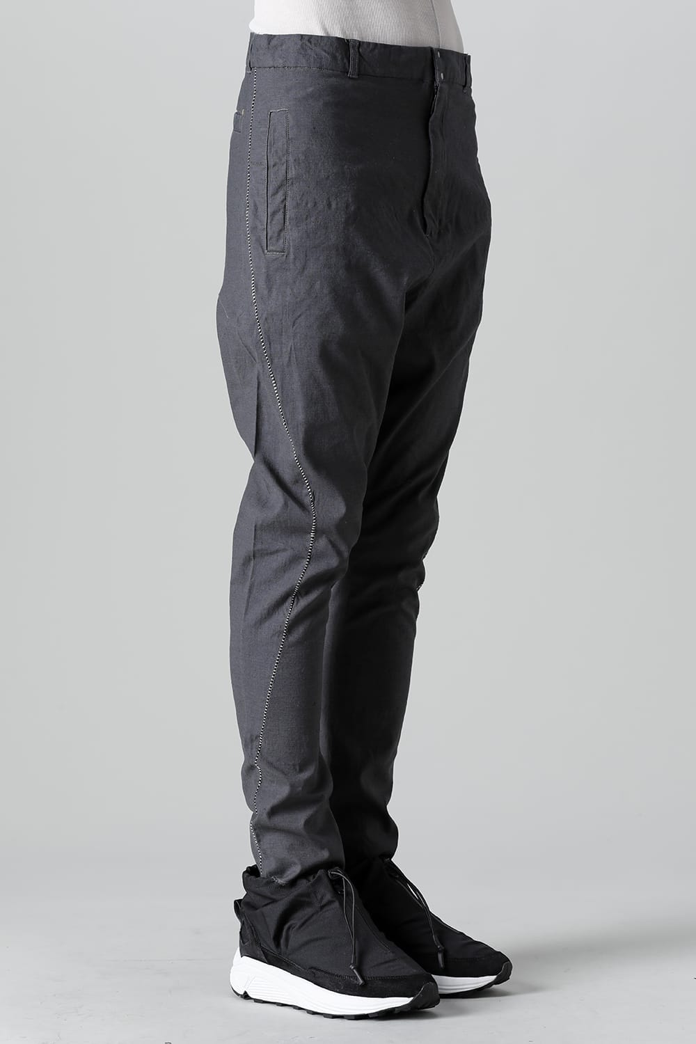 リネンジャージー ソリッド Graphite Gray