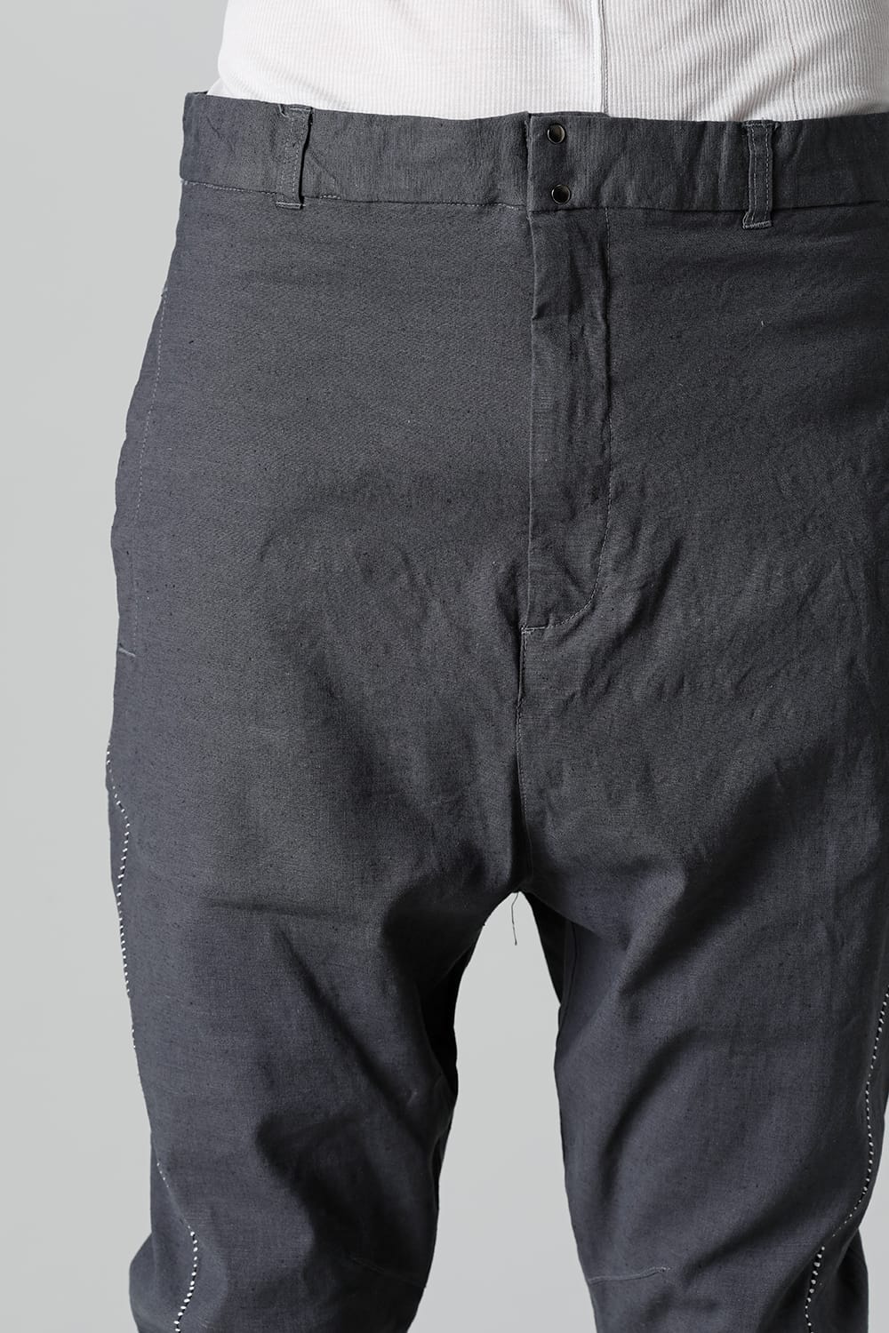 リネンジャージー ソリッド Graphite Gray