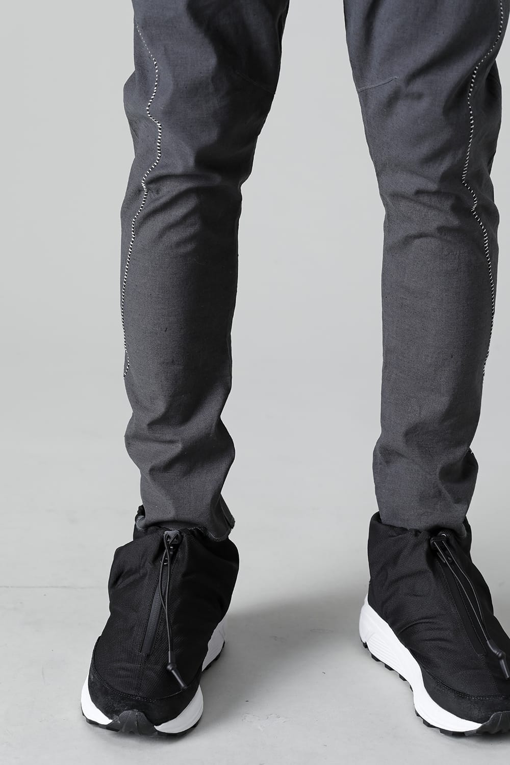 リネンジャージー ソリッド Graphite Gray