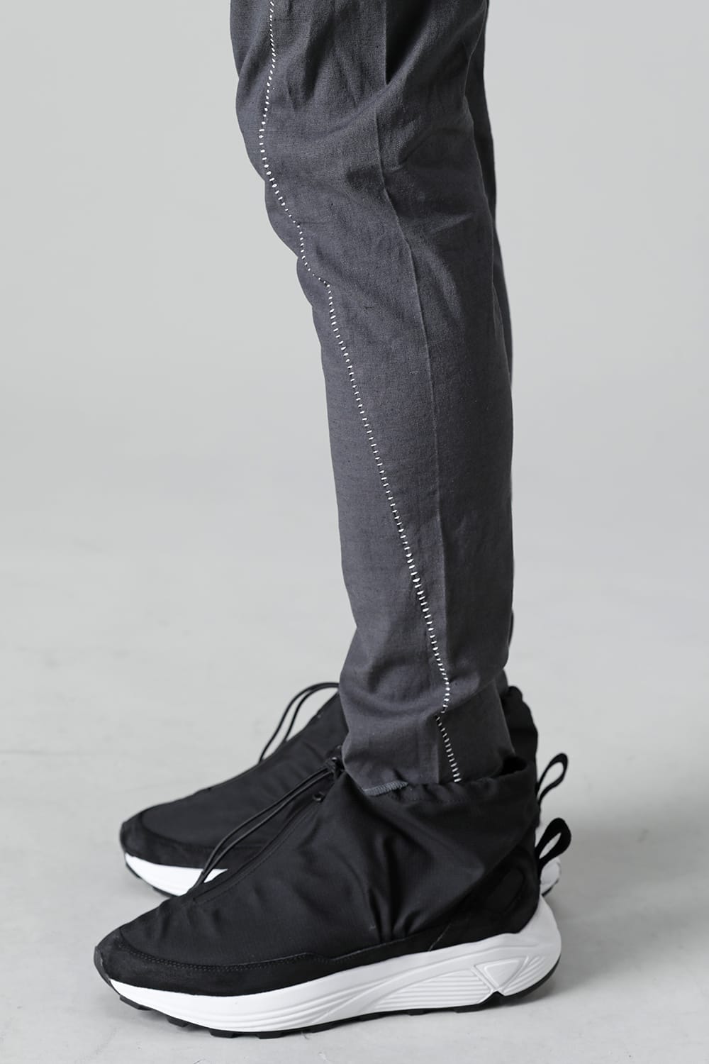 リネンジャージー ソリッド Graphite Gray