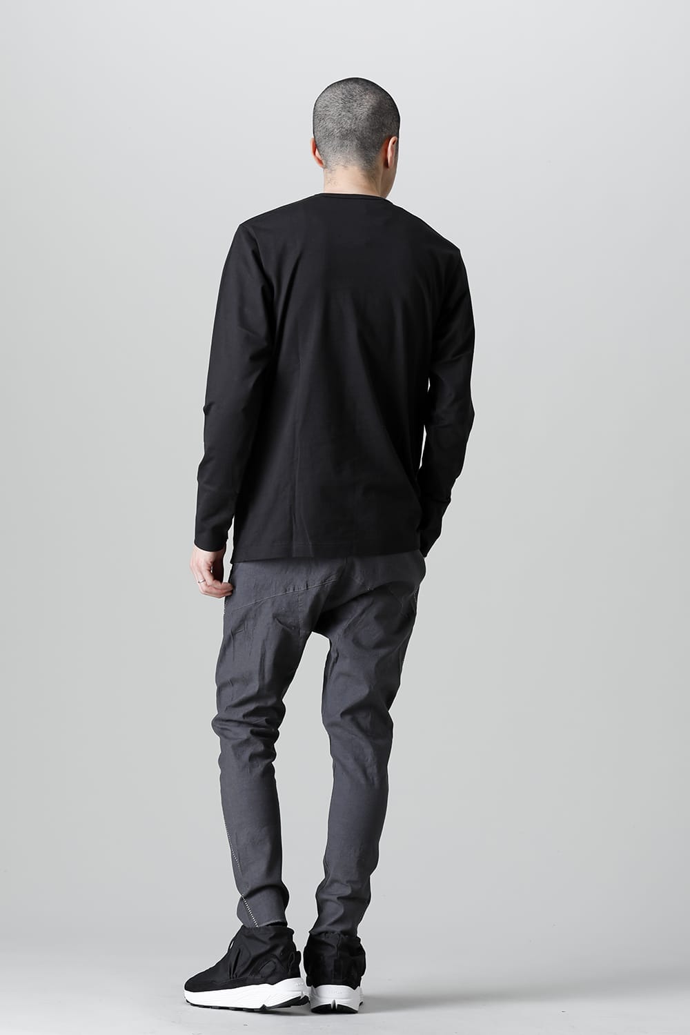 リネンジャージー ソリッド Graphite Gray